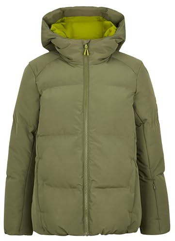 Ziener Awar-z Giacca da Sci/Invernale, Calda, Traspirante, Impermeabile, Verde Muschio, 164 Bambini e Ragazzi