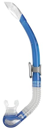 Mares bay - Snorkel Adulto con valvola di Scarico rapido, boccaglio in Silicone Morbido e Clip Scorrevole, Ideale per Snorkeling
