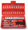 YWHWLX 46 Pieces 1/4 in. Drive Ratchet Socket Wrench Set with Quick-Release Ratchet,Includes Metric Bit Sockets and Extension Bar for Car Repair and Home Maintenance