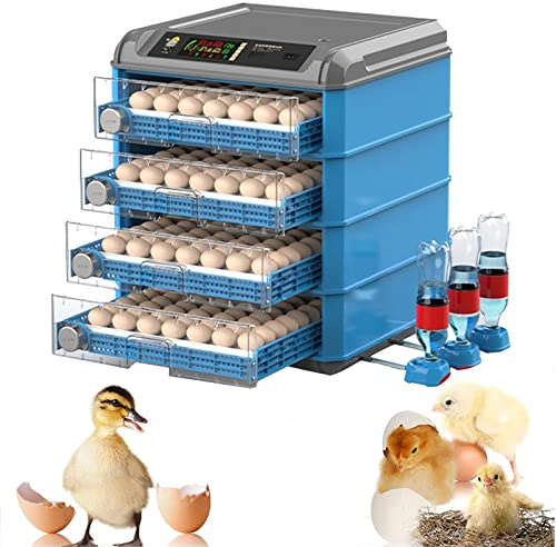 Egg Incubator, 192/256/500 Egg Incubator, Poultry Hatcher Machine with Automatic Egg Turning, Temperature & Humidity Control and LED Screen, General Purpose Incubator for Chickens Ducks Birds,256