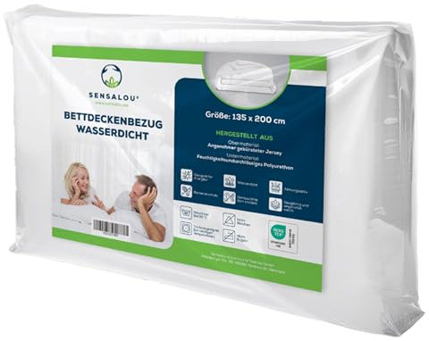 Sensalou Bettdecken Oberbett Decken Inkontinenz Bezug 135 x 200 cm wasserdicht