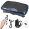 Vibrationsplatte Ganzkörpertraining Trainingsgerät- 5 Trainingsprogramme, Vibrationsplattform mit Fernbedienung, Trainingsbänder, fur Ganzkörpertraining Fett verlieren für Auult Home Fitness (Blau)