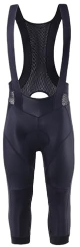 Salopette Ciclismo Pantaloncini da ciclismo da uomo Pantaloni 3/4 Pantaloncini da ciclista da strada Pro Pantaloncini con bretelle Calzamaglia da bicicletta imbottita Bavaglino da moto con interfaccia