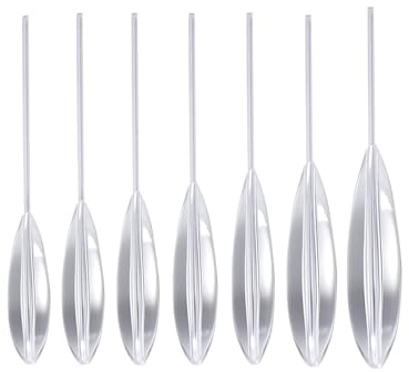FUGLUS 7 piezas Ayuda de Pesca Fishing Set 8g/10g/12g/15g/20g/25g/30g Lento hundimiento Flotante Set para Pesca de Trucha Cebo de Trucha Ideal para Masa de Trucha y espolón Floats Set