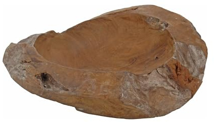 Cuenco de madera de Teca Ø30cm de diseño natural y resistente