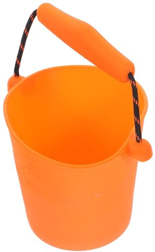 TOYANDONA Seau Pliable en Silicone 1,5 L pour Garçon et Filles, Seau à Eau Portable Orange, Bain et Jeux Extérieur Camping, Plage et Activités Plein Air Couleur Aléatoire