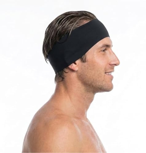 Swimming Headband,Swim Band Ear Protection for Men Women Pool Beach Surfing | Keep Ear Piugs in, Waterproof Swim Headband for Adults, Swimming Ear Band to Hold Earplugs for Water Sports Protection (L)
