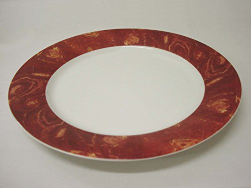 BAJOPLATO BAJO PLATO PRESENTACION REDONDO PORCELANA LISO MARMOL GRANATE