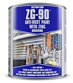 Action Can ZG-90 Cold Zinc Galvanising Paint 900ml Brushable Tin Silver 2018 Fast Drying