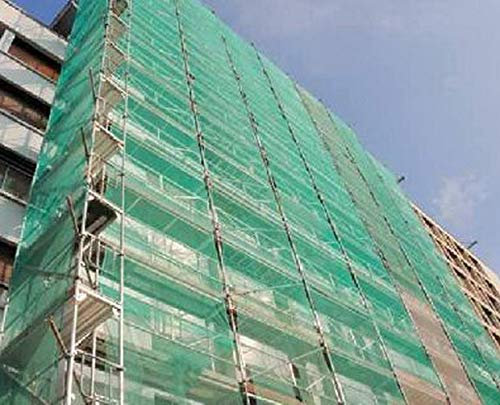 Filet moustiquaire échafaudage 6 mt x 6 mt pour arrangement de façades vert très résistant