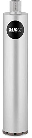 MSW Corona Diamantata per Carotatrice Foretto Diamantato per Carotatore Punta MSW-DCD-450/102-PRO (Diametro 102 mm, 450 mm, G1)