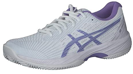 ASICS Damen Gel-Game 9 Clay Sneaker, White Amethyst, 38 EU
