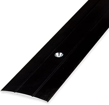 PROVISTON | Övergångsprofil | anodiserad aluminium | svart | bredd 38 mm | Höjd 1,8 mm | Längd 2700 mm | Borrad | övergångslist | golvprofil | täcklist | 1 styck