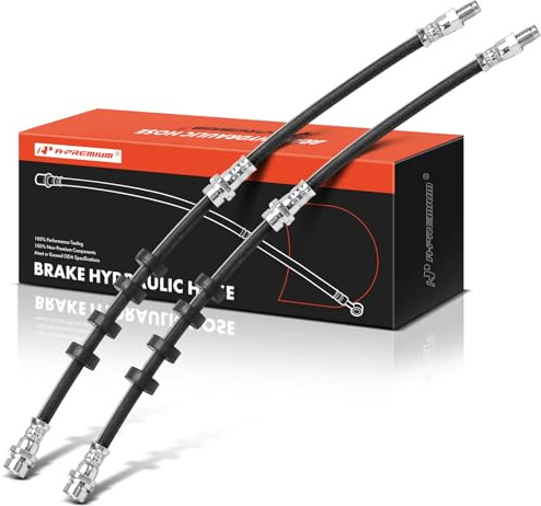 A-Premium Front Driver and Passenger Side Brake Hydraulic Hose Compatible with Ford, Mazda and Mercury Models - Escape 2008-2012, Tribute/Mariner 2008-2011 (Pack of 2)