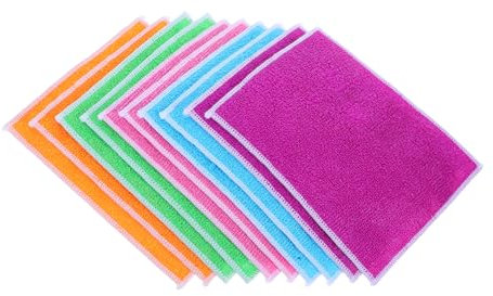 MUCKLILY 10 Piezas Paños de Cocina Reutilizables Trapos para Fregar Platos Paños de Limpieza para Cocina Accesorios