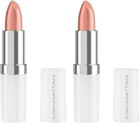 Manhattan Lasting Perfection Satin Lipstick 960 Pink-Key-Promise, Lippenstift für intensive, langanhaltende Farbe und feuchtigkeitsspendende Pflege (Packung mit 2)