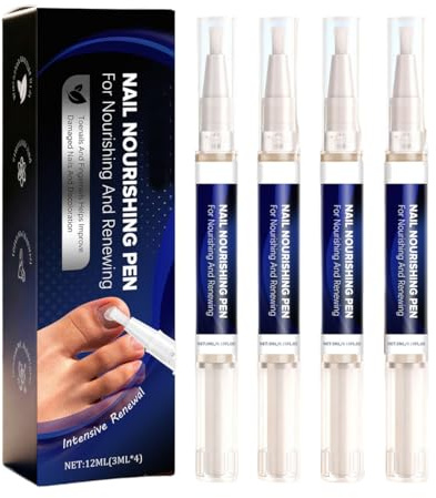 AYVRUOP 4 Pezzi Penna per la Cura delle Unghie, Nail Care Oil Pen, Cura delle Unghie Oil Pen Nutriente, Riparazione Unghie per Nail Moisturizer Cuticole Care