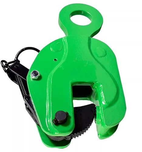 Genérico Abrazaderas Verticales de Alta Resistencia para elevación de Placas de Acero, Capacidad de Carga de 1 a 5 toneladas (2200 a 11000 Libras), tamaño de Apertura de 0 a 50 mm (0 a 1,96 Pulgadas)