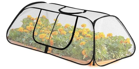 Litet växthus, vattentätt bärbart trädgårdstält, 45 × 51,6 cm storlek, hållbart transparent PVC-material, blomsteracceleratortält för grönsaker, bärbart mini-växthus för trädgård