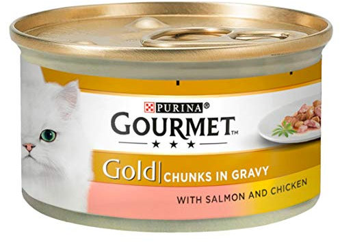 Gourmet Gold Salmon & Chicken in Gravy 12 x 85g 1020g
