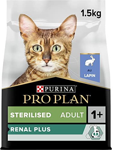 Pro Plan Hochwertiges Trockenfutter für das Wohlbefinden kastrierter oder sterilisierter Katzen, Kaninchen, 1,5 kg