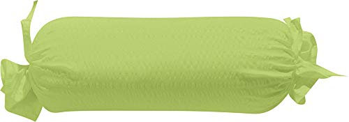 Erwin Müller Nackenrollenbezug Seersucker Uni Serie Rosenheim - pflegeleicht, bügelfrei, mit Bindebändchen