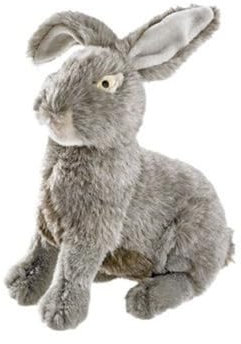 HUNTER WILDLIFE KANINCHEN Hundespielzeug, naturgetreu, Plüschspielzeug, Kaninchen, M