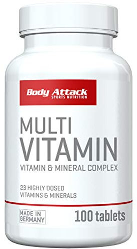 Body Attack Multi Vitamin, 100 Tabletten