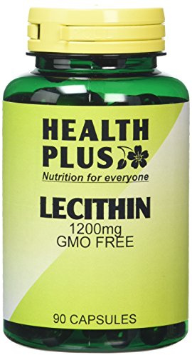 Health Plus Lecithin 1200mg : Memory Plant Supplement : 90 Capsules, in a planet-friendly 99% recycled pot