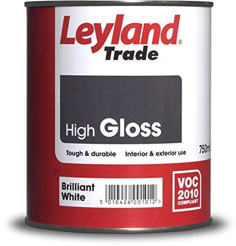 Leyland Trade High Gloss Paint - Brilliant White 750ml