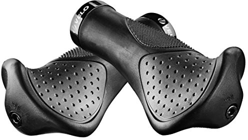 Ergonomic Anatomic Handlebar Grip Triple Density Bar-end Extensions Soft Anti Slip Absorb Shock CNC G2 Lock Comfort for Bicycle MTB XC FR BMX Cyling (Standard)