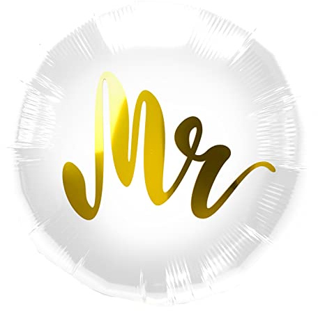 Folat- Ballon Aluminium 'Mr' Wedding, 62998, White