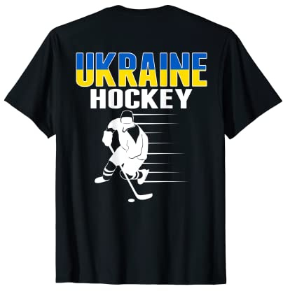 Ukraine Ice Hockey Lovers Jersey Ukrainian Hockey Team Fans T-Shirt