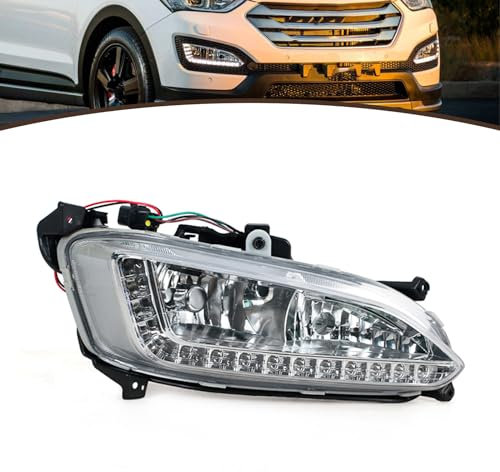 JESYMBX Für Hyundai Santa Fe IX45 2013 2014 2015 Nebelscheinwerfer Vorne Tagfahrlicht Scheinwerfer Montage Rechts