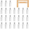 UFURMATE Spring Loaded Repair Pins, 24Pcs Plastic Blinds Repair Pins Cabinet Door Repair Metal Pins Damper Replacement Repair Pins Cabinet Furniture Shelf Pins Support, Dia 6.8mm (White)