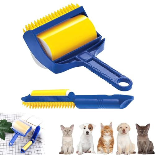 brosse spirado,brosse spirado,Stick It Roller,fusselroller Tierhaarentferner,fusselrolle Silikon Abwaschbar,washable Roller,mini Fusselrolle,wiederverwendbare Fusselrolle Silikon,fusselroller Abwas-A