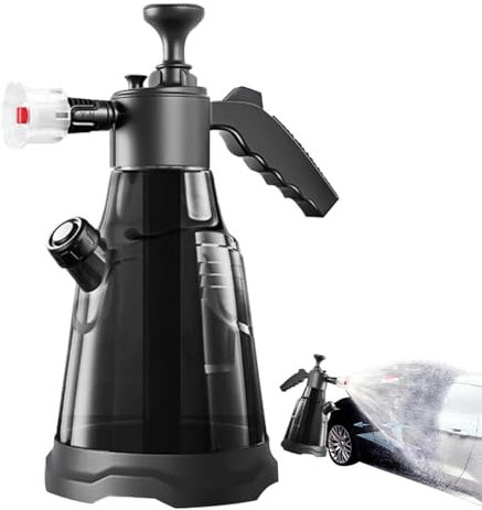 Pulverizador de Espuma de Mano para Lavado de Coche, pulverizador de Bomba de presión de Mano Multiusos, Bomba de Lavado de Coche de 2.3 L, Botella de Agua de Lavado de Coche de Nieve