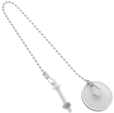 GLEAVI Tapón de Desagüe con Cadena para Bañera y Fregadero Práctica y Conveniente para Sellar Desagües Material Ligero y Duradero de Instalar y Reemplazar