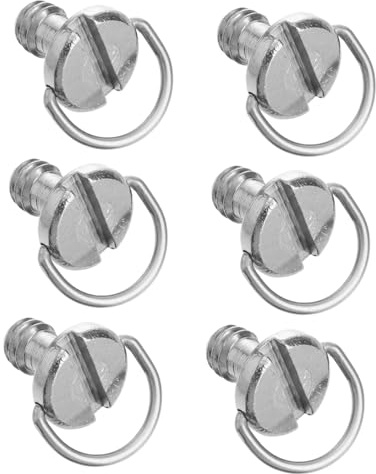 iplusmile 6 pezzi Viti per Treppiede con in Metallo Adattatore per Montaggio Fotocamera Sostituzione Vite Piastra Sgancio Rapido per Monopiede e Cavalletto