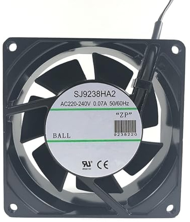 LMNCBVYA Ailsa Hexi SJ9238HA2 92mm AC Cooling Fan - 220/240V, 0.07A, 2399.99 RPM, 2-Wire, Quiet Operation for Laptops