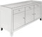 Kare Design Luxury, verspiegeltes Sideboard mit Türen und Schubladen, in verschiedenen Ausführungen erhältlich (H/B/T) 77 x 140,5 x 45 cm, Silber, 77x140cm