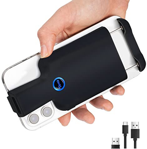 Tera 2D Bluetooth Barcode Scanner Wireless Portable Mini Back Clip 2D QR 1D Bar Code Reader mit Bluetooth Bild Scannen für Android, iOS, Smartphone, Modell 0012