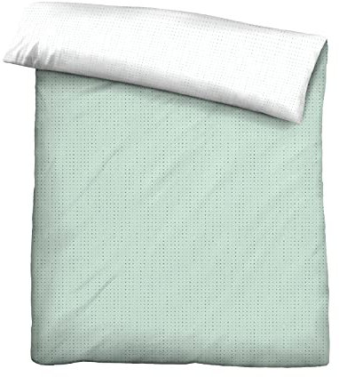 biberna 0636047 Mix & Match Bettbezug Mako-Baumwoll-Satin 1x 155x220 cm, mint