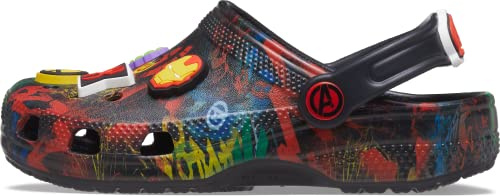 Crocs Unisex Bambino Classic Marvel Avengers Clog K Sabot, Black, 29/30 EU