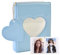 Kpop Album Foto Può Conservare 32 Foglie, Cuore Blu Libro Fotografico con Ciondolo Cuore Blu, Mini Tendenza Della Moda Album Foto Adatto per Memorizzare Foto Idoli, Carte, Adesivi