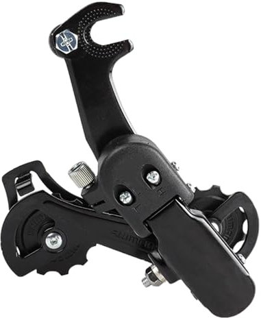 Gkumgwo Fahrrad-Schalthebel, Fahrrad-Geschwindigkeitstransformator, Aluminiumlegierung, 6-7-Gang-Schalthebel, leises Harz-Führungsrad für Rennrad