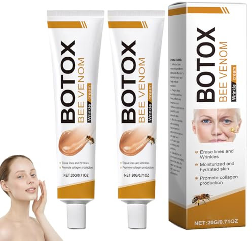 Bee Venom Wrinkle Removal cream, Crème anti-rides au venin d'abeille, Crème Anti-Âge Hydratant & Raffermissant, Crème Hydratante Visage, Crème raffermissante Pour tous types de peau (2)