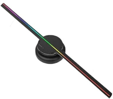 Annonsera 40 cm 3D-projektor ljus hologram projektor led holografisk fläkt logotyp reklam ljus fjärrspelare