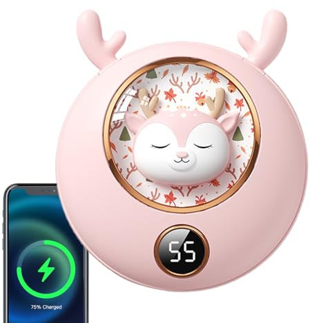 Réchauffeur De Main Chauffé - Radiateur De Poche Électrique Rechargeable, Dispositif De Réchauffement Portable | Cartoon Electric Hand Tafar Avec 3 Modes, Fournitures D'hiver Cédent Chaud Pour L'anniv