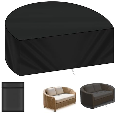 AOOWU Solö skydd sol ö skyddande skal, slitstarkt Oxford skyddande hölje vattentätt och vindtätt och UV-skydd för loungeö trädgårdsö, 180 x 90/80 cm